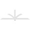 Ekena Millwork Redmond Architectural Grade PVC Gable Bracket, 96"W x 32"H x 4"D x 4"F, 8/12 Pitch GBP096X32X0404RED00 - alternate 2